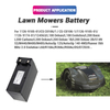 25.9V 7Ah 6.9Ah Rechargeable Lawn Mowers Lithium Battery for Ambrogio Mower L200R Replaces Zucchetti CS-C0106-1