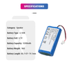 Speaker Batteries Replacement Li-ion 3.7V 5200mAh 111-00005 IP-038535-101 Lithium Ion Speaker Battery for Sonos Roam with TOOL