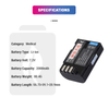 Medical Replacement Battery 1300mAh 9.36Wh 7.20V Li-ion Battery for Siemens Infinium Cleo Fits Siemens B04021205
