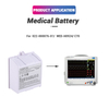 Replacement C70 Medical Battery Lithium-Ion 14.8V 5200mAh 022-000076-01 WED-H0924 Li-ion Vital Signs Monitor Battery for COMEN C70