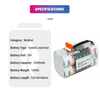 16V 2500mAh Sealed Lead Acid Replacement Lifepak 9 Li-ion Medical Defibrillator Battery for PHYSIO-CONTROL 803704-03 21300-002259 