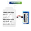 Li-ion 7.4V 3400m AQSI-5 AQSI5 AQSI 5F Lithium ion pos terminal battery aQsi5 aqsi 5 for POS Machine System