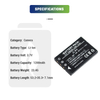 Replacement 3.7V 1200mAh NP-60 COMA-BP1 NP60 DB-40 Camera Li-ion Battery for OPTIMA 2338mT DZO-Z53 MZ-DV DZO-Z33 Zoom DV
