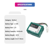 SB-752P Capacity 6600mAh 7.2V Li-ion Battery Suitable for NIHON KOHDEN SVM-7500 SVM-7600 SVM-7521 Patient Monitor