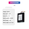 Lithium ion 11.1V 2400mAh Replacement 453564243501 Vital Signs Monitor Medical Battery for SureSigns VM1 Vsi VS2+ monitors