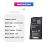 Lithium Polymer 7.6V 3500mAh rechargeable BATTERY-X Li-polymer Medical Batteries for X Radiography Systems