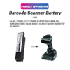 Barcode Scanner Li-ion Battery PDA Battery 3.6V 2550mAh Replaceable Lithium DS8178 Battery for Zebra DS8178 82-176890-01