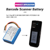 BP13-001080 E00913001 PCT3200 Barcode Scanner Li-ion Battery PDA Battery 3.7V 3000mAh for C-One E-ID XGK-C-ONE-E-ID Handheld Barcode Scanners