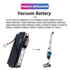 Factory Wholesale Lithium-ion 18.5V 2600mAh Vacuum Cleaner Li-ion RS-RH5273 MISRH5273-01 Battery for Rowenta RH8911WH RH8812WH Vacuum 