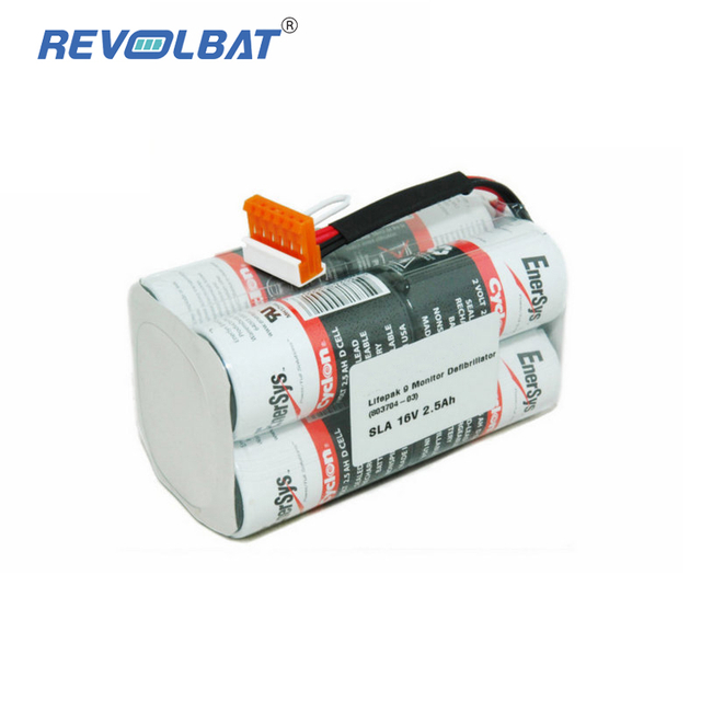 16V 2500mAh Sealed Lead Acid Replacement Lifepak 9 Li-ion Medical Defibrillator Battery for PHYSIO-CONTROL 803704-03 21300-002259 