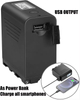 7.4V 6600mAh NP-F980L NP-F980 F970 Digital Camera Photography Fill Light Camera Battery Replacing Battery USB Output LCD Display Rechargeable Battery
