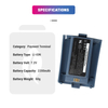 7.2V 2200mAh Li-ion IS497 7.2V 2200mAh Battery Suitable For Pax S90 IS497 Integrated Cover Battery