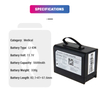 New Replacement 11.1V 5600mAh Li-ion Lithium-ion 5790224-08 5790224 Medical Ventilator Monitor Battery for Drager Oxylog VE300 