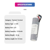 Ingenico pos Move 2600 battery Lithium ion 3.7V 2600mAh Rechargeable F12433224 Battery pos Machine For Payment Terminal