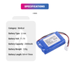 11.1V 2000mAh Replacement LJP654169-3S(31CP/41/69) Syringe Pump Medical Battery for Fresenius VP7 SP7 Infusion Medical Battery