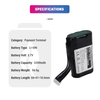 Customized Lithium Ion 3.7V 5200mAh Rechargeable Li-ion GX02 N3 N5 POS Battery for Nexgo GX02 N3 N5 N86 Pos Terminal