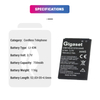 Lithium ion Li-ion Gigaset X445 rechargeable V30145-K1310-X445 X444 Lithium battery for Gigaset X445 Cordless Phone