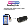 Charge 4 Wireless Speaker Battery Replacement Li-ion 3.7V 10200mAh 1INR19/66-3 ID998 SUN-INTE-118 Batteries for JBL Charge 4J JBLCHARGE4BLUAM