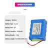 BP-53 Capacity 2000mAh 12v Suitable Medical NI-MH Battery for BP-53 TOP -5300 TOP-3300 TOP-2200 Syringe Pump