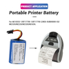 7.4V 1500mAh BT17790-1 BT17790-2 Barcode scanner Battery IMZ320 MZ220 MZ320 MZ420L battery for For Zebra Label Portable Printer
