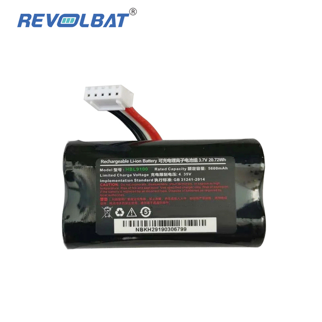 OEM 3.7V 5200mAh Lithium-ion Handheld Mobile Barcode Scanner Rechargeable PDA HBL9100 Battery for UROVO i9100