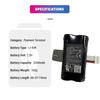 Revolbat Lithium Battery Pack High Quality 7.2V 3350mAh Li-ion Battery Replacement for AXIUM DX8000 LD18650K-1 POS Payment