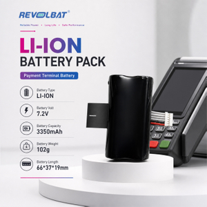 Revolbat Lithium Battery Pack High Quality 7.2V 3350mAh Li-ion Battery Replacement for AXIUM DX8000 LD18650K-1 POS Payment